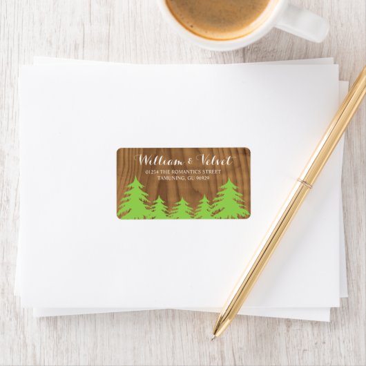 Forest bruiloft labels (Insitu)