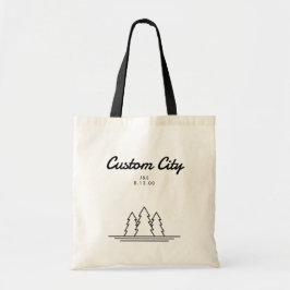 Forest bruiloft welkomsttas aangepaste bruiloft Ca Tote Bag