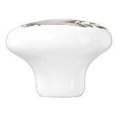 Forest Bunny Rabbit Woodland Greenery Baby Nursery Keramische Knop (Zijkant)