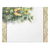 Forest Butterfly Woodland Natuur thema Notitieblok (Voorkant)