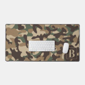 Forest Camo gepersonaliseerde monogram camouflage Bureaumat (Keyboard & Muis)
