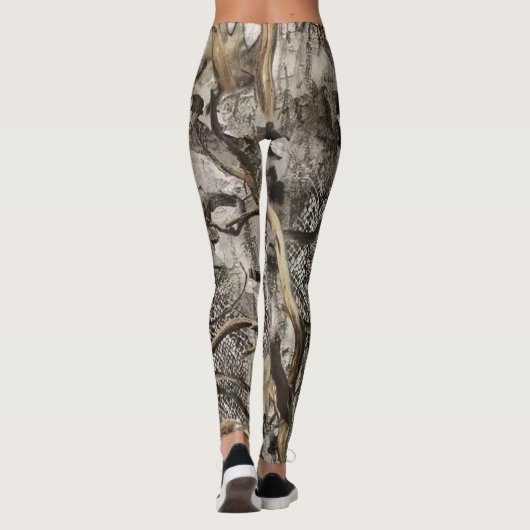 Forest Camo Pattern Leggings (Achterkant)