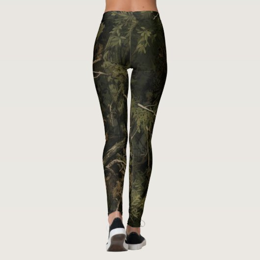 Forest Camo Pattern Leggings (Achterkant)