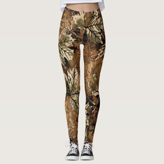 Forest Camo Pattern Leggings (Voorkant)