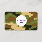 Forest Camo – Volledig  en gedurfd ontwerp Visitekaartje (Voorkant)