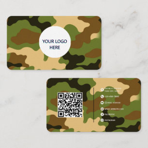 Forest Camo – Volledig  en gedurfd ontwerp Visitekaartje