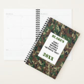 Forest Camouflage Dagelijkse Foto Planner (Display)
