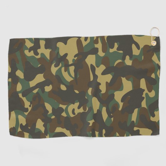 Forest Camouflage Golfhanddoek (Horizontaal)
