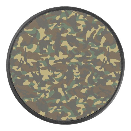 Forest Camouflage Hockey Puck (Voorkant)