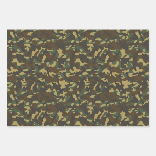 Forest Camouflage Inpakpapier Vel (Voorkant 3)