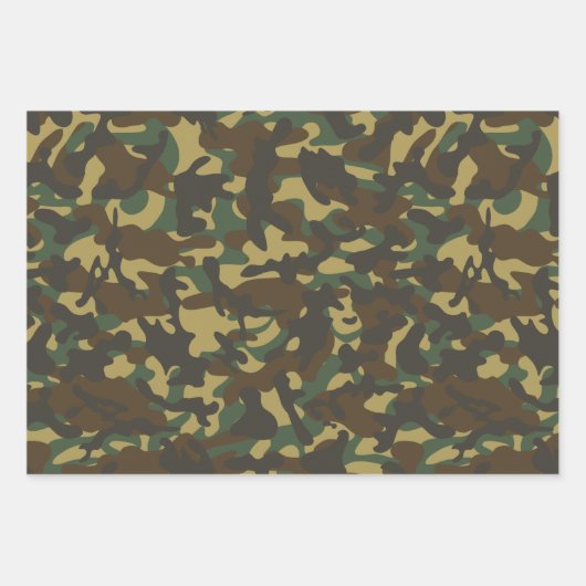 Forest Camouflage Inpakpapier Vel (Voorkant 2)