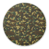 Forest Camouflage Keramische Knop (Voorkant)
