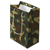 Forest Camouflage Medium Cadeauzakje (Voorkant Gekanteld)