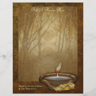 Forest Candle Writing Paper