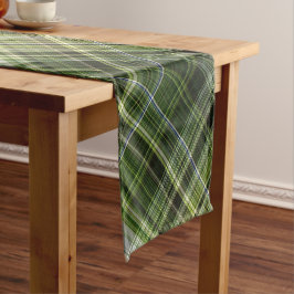 Forest Canopy Green Cream en Plaid Korte Tafelloper