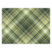 Forest Canopy Green Cream en Plaid Tafelkleed (Voorkant (Horizontaal))
