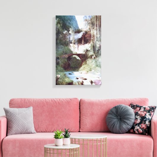 Forest Canyon (door Carl Blechen) Canvas Afdruk (Insitu (Woonkamer))