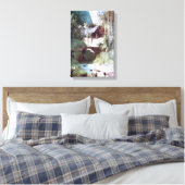 Forest Canyon (door Carl Blechen) Canvas Afdruk (Insitu (Slaapkamer))