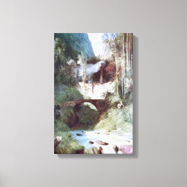 Forest Canyon (door Carl Blechen) Canvas Afdruk