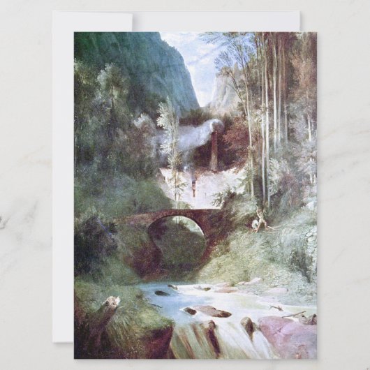 Forest Canyon (door Carl Blechen) Kaart (Voorkant)