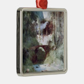 Forest Canyon (door Carl Blechen) Metalen Ornament (Rechts)