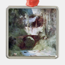 Forest Canyon (door Carl Blechen) Metalen Ornament