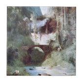 Forest Canyon (door Carl Blechen) Tegeltje (Voorkant)