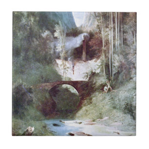 Forest Canyon (door Carl Blechen) Tegeltje