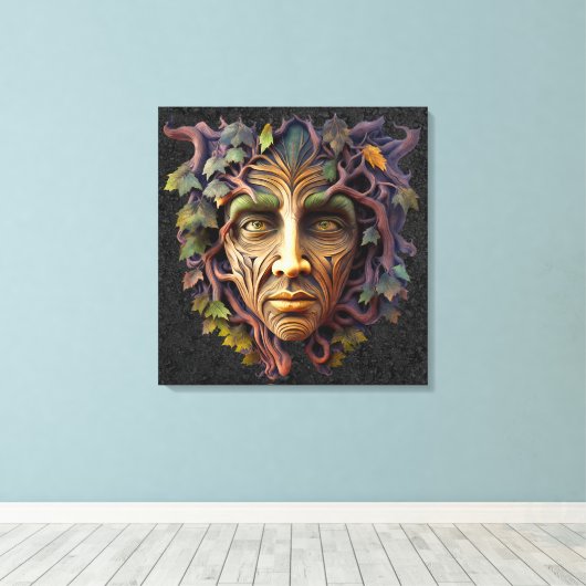 Forest Carving Canvas Art Afdruk (Insitu (Houten vloer))