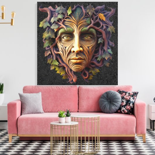 Forest Carving Canvas Art Afdruk (Insitu (Woonkamer))