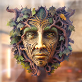 Forest Carving Window Cling Raamsticker (Vel 2)