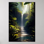 Forest Cascade, een charmante waterval Poster (Voorkant)