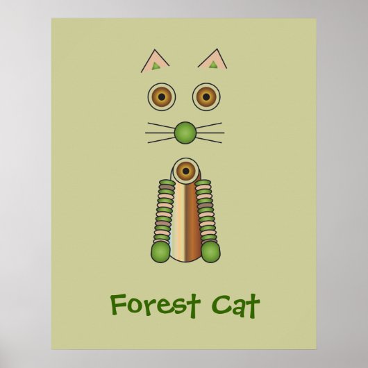 Forest Cat Poster (Voorkant)