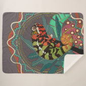 forest chameleon sherpa deken (Voorkant (horizontaal))