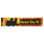 Forest City FD Flames-bureaunaam bord Naambordje (Voorkant)