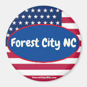 Forest City NC Patriotic magnet (Voorkant)