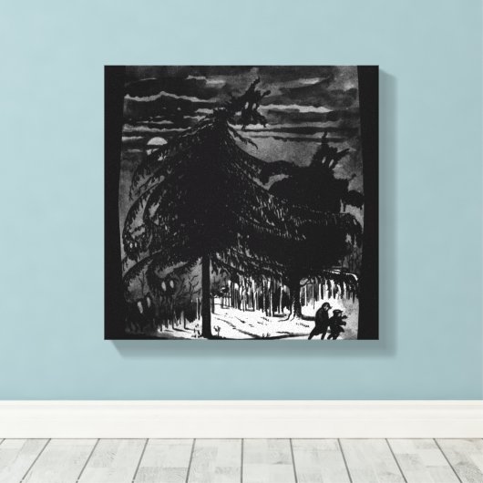Forest Comes Alive - Canvas Afdruk (Insitu (Houten vloer))