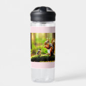 Forest Companions - Eekhoorn, Chipmunk en vogel Waterfles (Voorkant)