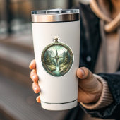 Forest Compass Vinyl Sticker | Die-Cut Sticker