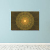 Forest Core – Textured Organic Fractal Art Canvas Afdruk (Insitu (Houten vloer))