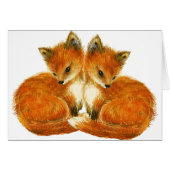 Forest Creats Baby Twin Foxes (Voorkant Horizontaal)