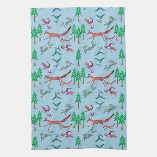 Forest Creatures Handdoek (Verticaal)