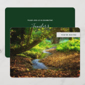 Forest Creek Beauful Natuur Foto Birthday Kaart (Voorkant / Achterkant)