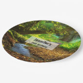 Forest Creek Beauful Natuur Foto Birthday Papieren Bordje (Gekanteld)