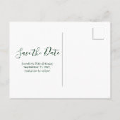 Forest Creek Beauful Natuur Foto Save the Date Uitnodiging Briefkaart (Achterkant)