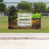 Forest Creek Beauful Natuur Foto Welkom Spandoek (Insitu)