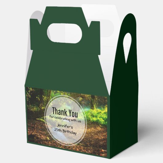 Forest Creek Beauful Natuur Landscape Foto Bedankdoosjes (Geopend)