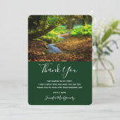 Forest Creek Beauful Natuur Landscape Foto Bedankkaart (Staand voorkant)