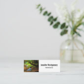 Forest Creek Beauful Natuur Landscape Foto Mini Visitekaartje (Staand voorkant)