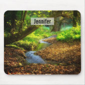 Forest Creek Beauful Natuur Landscape Foto Muismat (Voorkant)